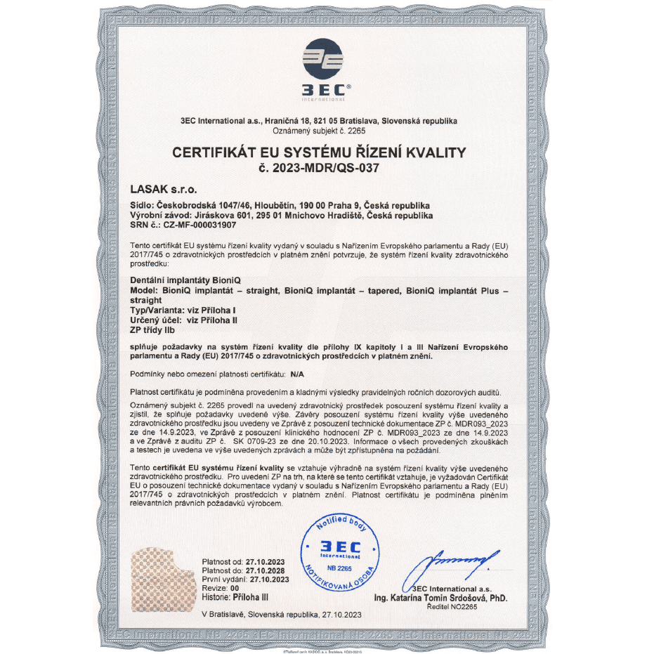 Certification MDR